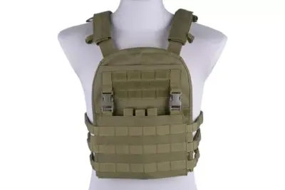 Kamizelka typu plate carrier z odpinanym panelem - oliwkowa - obrazek 3