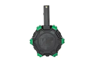 Bębnowy magazynek green gas 350 kulek do replik WE M4/M16 GBBR - obrazek 3