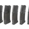 asgbox.pl - Zestaw 5 magazynków mid-cap PMG 140 kulek do do replik typu M4/M16 - czarny