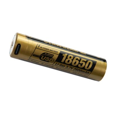 18650 Battery 3.7V 2600mAh USB-C