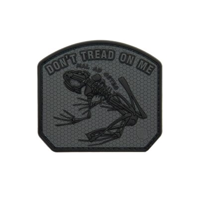 3D gumová nášivka DON´T TREAD ON ME - FROG Patch - Black