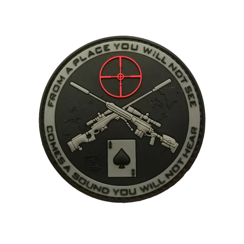 3D PVC SNIPER ACE Patch - Black OD-A-P3DP041 asgbox.pl 3D PVC SNIPER ACE Patch - Black