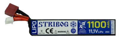 Delta Armory Li-Po Battery STRIBOG 11.1V 1100mAh, 20C, T-Dean - Buffer Stick - obrazek 2