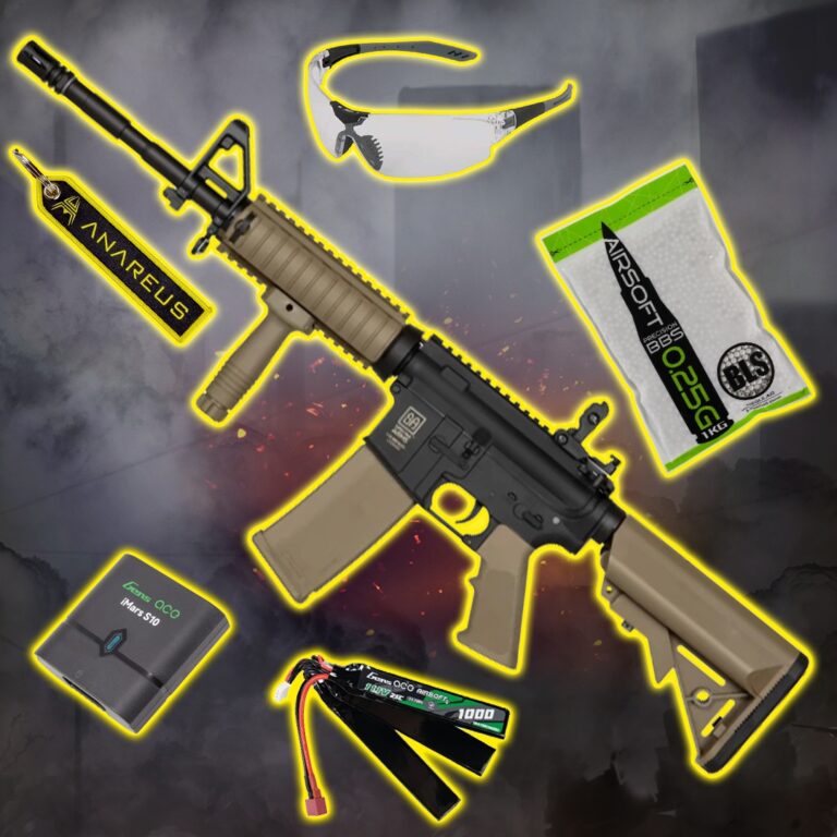 STARTER PACK Set SA M4A1 RIS (SA-C03 CORE(TM) HAL ETU(TM)) - Black / Tan