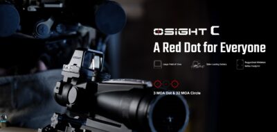 OLIGHT OSIGHT C Red Dot Sight, RMR Footprint - Black - obrazek 2