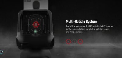 OLIGHT OSIGHT C Red Dot Sight, RMR Footprint - Black - obrazek 5