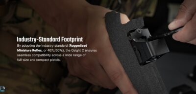 OLIGHT OSIGHT C Red Dot Sight, RMR Footprint - Black - obrazek 6