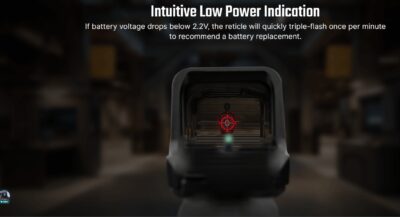 OLIGHT OSIGHT C Red Dot Sight, RMR Footprint - Black - obrazek 8