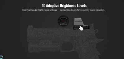 OLIGHT OSIGHT C Red Dot Sight, RMR Footprint - Black - obrazek 9