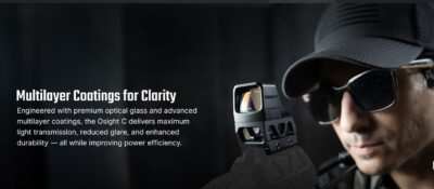 OLIGHT OSIGHT C Red Dot Sight, RMR Footprint - Black - obrazek 10
