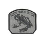 3D gumová nášivka DON´T TREAD ON ME - FROG Patch - Grey