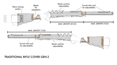Novritsch VSR / M24 Rifle 3D Camouflage Cover - ACP - obrazek 5