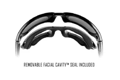 Okulary Wiley X® BOSS Grey Silver Flash Gloss Black Frame - obrazek 2