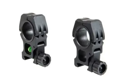 asgbox.pl - Montaż lunety 25.4-30mm M10 z libellą - czarny