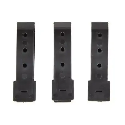 asgbox.pl - Zestaw 3 polimerowych klamer 3" - czarny