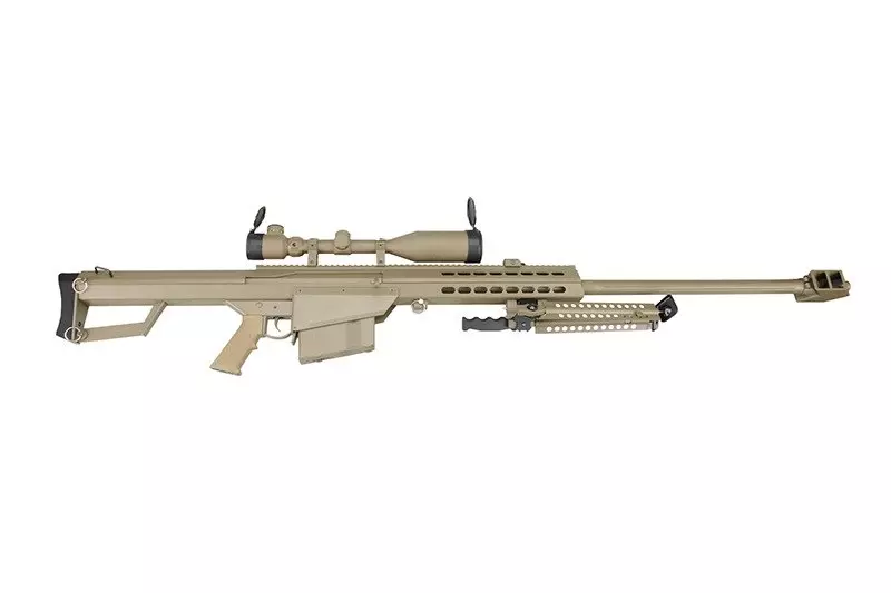 Replika karabinu wyborowego SW-02A z lunetą i dwójnogiem - tan OD-G-SWL-01-002673-00 asgbox.pl Replika karabinu wyborowego SW-02A z lunetą i dwójnogiem - tan - obrazek 3