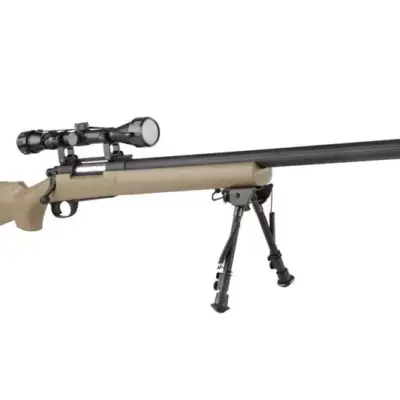 Alternative view of Replika karabinu snajperskiego SW-04J Army (z lunetą i dwójnogiem) - tan