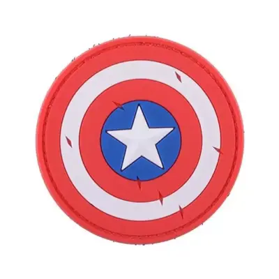 asgbox.pl - Naszywka 3D - Shield of Captain America - czerwona