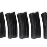asgbox.pl - Zestaw 5 magazynków real-cap 30 kulek do M4/M16 - czarny