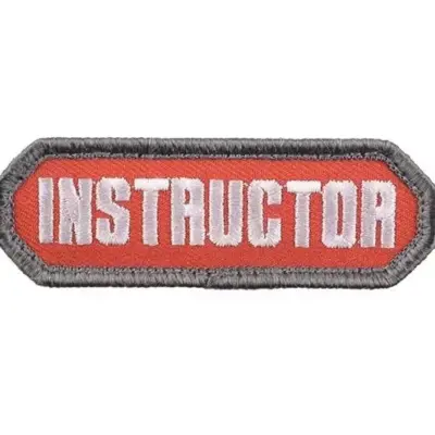 asgbox.pl - Naszywka Instructor - czerwona