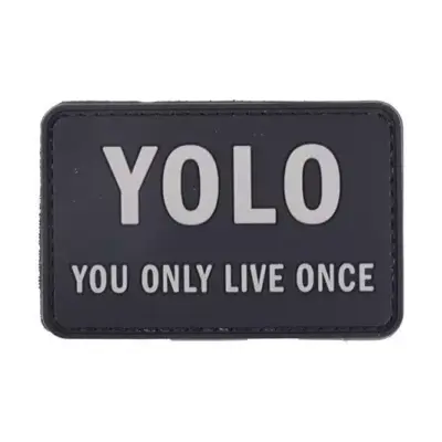 asgbox.pl - Naszywka 3D - YOLO - czarna