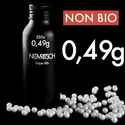 asgbox.pl - Kulki NON BIO Sniper BBs 0.49g - butelka 555 szt.