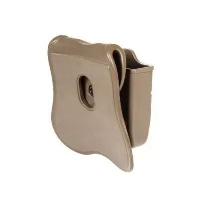 Podwójna ładownica na magazynki pistoletowe typu Beretta - Tan UTT-19-025653-00 asgbox.pl