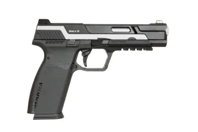 Replika pistoletu Piranha MK I - srebrna - obrazek 5