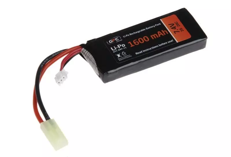 Akumulator LiPo 7,4V 1600mAh 20/40C GFE-06-003346-00 asgbox.pl 4V 1600mAh 20/40C