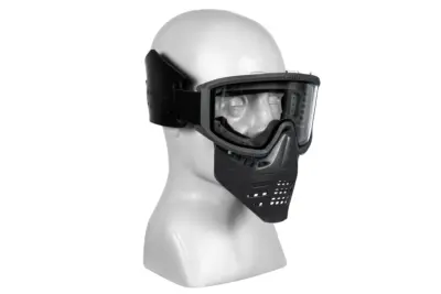 Maska z goglami JT full Face - czarna - obrazek 4