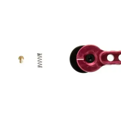 asgbox.pl - Selektor trybu ognia CNC do replik M4/M16 - czerwony