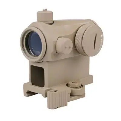 Replika celownika kolimatorowego T1 z montażem QD - tan AMO-10-008410-00 asgbox.pl Replika celownika kolimatorowego T1 z montażem QD - tan AMO-10-008410-00 asgbox.pl