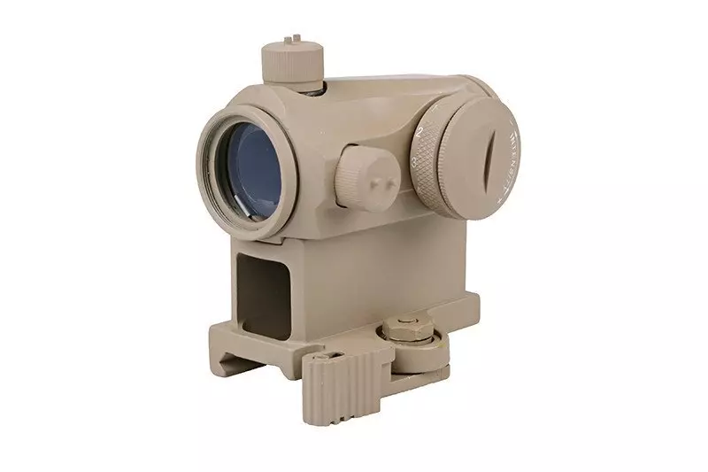 Replika celownika kolimatorowego T1 z montażem QD - tan AMO-10-008410-00 asgbox.pl Replika celownika kolimatorowego T1 z montażem QD - tan - obrazek 4