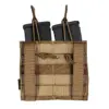 Podwójna ładownica MOLLE na 2 magazynki typu M4/M16 - Tan OD-G-IVG-19-031145-00 asgbox.pl