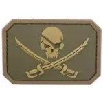 asgbox.pl - Naszywka Pirate Skull PVC - Multicam