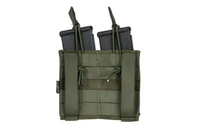 Podwójna ładownica MOLLE na 2 magazynki typu M4/M16 - oliwkowa - obrazek 3