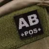 Naszywka IR z grupą krwi: AB POS OD-G-KAM-30-002093-00 asgbox.pl