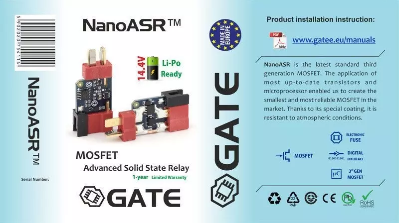 Układ Mosfet Gate NanoASR OD-G-GAT-08-007323-00 asgbox.pl asgbox.pl - Układ Mosfet Gate NanoASR