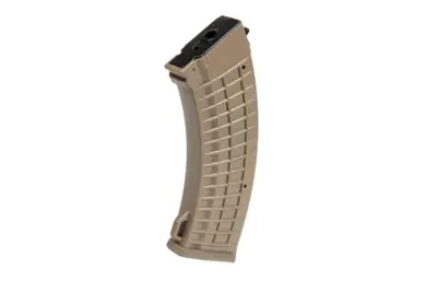 asgbox.pl - Magazynek mid-cap 110 kulek do replik AK - tan