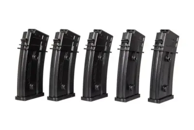 Zestaw 5 magazynków Mid-Cap na 120 kulek do replik G36 - obrazek 3