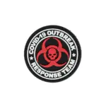 asgbox.pl - Naszywka 3D COVID-19 Outbreak Response Team - czarna