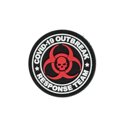 asgbox.pl - Naszywka 3D COVID-19 Outbreak Response Team - czarna
