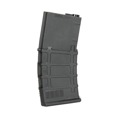 Polimerowy magazynek mid-cap 120 kulek do replik M4/M16 - czarny ACM-05-029518-00 asgbox.pl