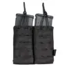 Podwójna ładownica Laser-Cut MOLLE na 2 magazynki typu M4/M16 - czarna OD-G-IVG-19-031142-00 asgbox.pl