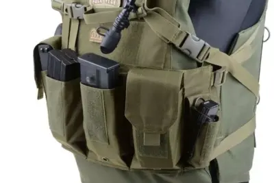 Kamizelka taktyczna typu Chest Rig - oliwkowa - obrazek 5