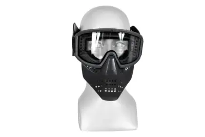 Maska z goglami JT full Face - czarna - obrazek 5