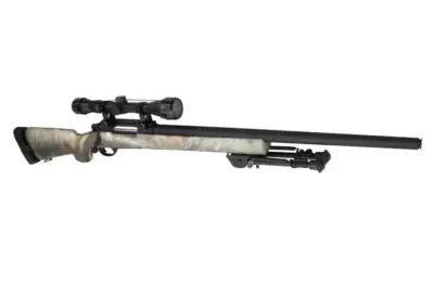 Replika karabinu snajperskiego SW-04 (z lunetą i dwójnogiem) - jungle camo - obrazek 5