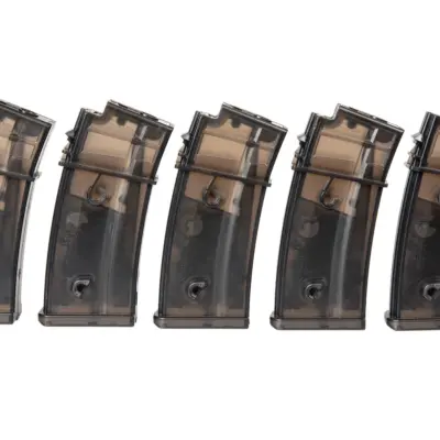 Alternative view of Zestaw 5 magazynków hi-cap na 300 kulek do replik G36