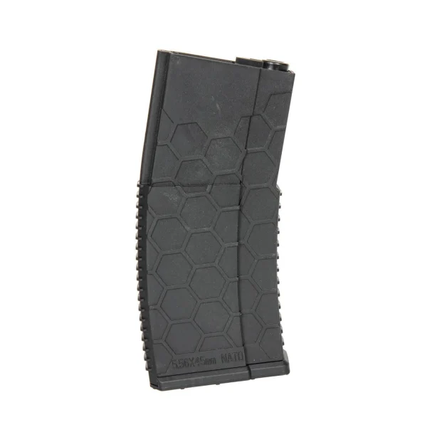 asgbox.pl - Polimerowy magazynek hi-cap HX 300 kulek do replik M4/M16 - czarny