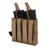 Podwójna ładownica Laser-Cut MOLLE na 2 magazynki typu M4/M16 - Tan OD-G-IVG-19-031143-00 asgbox.pl